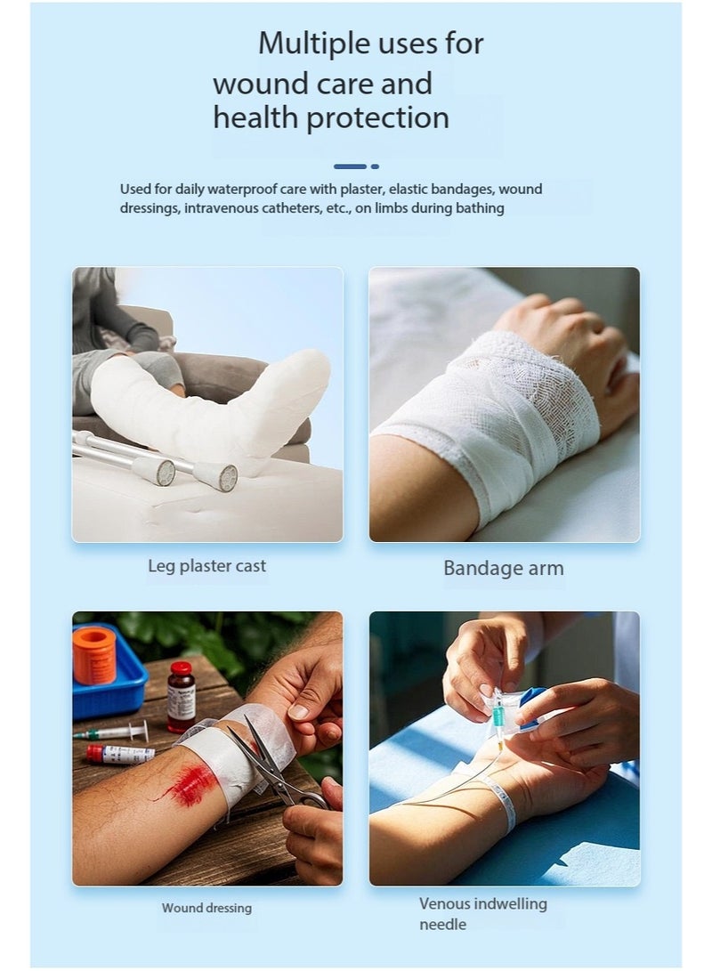 jingpin 【For Kids & Adults】Leg Fracture Cast Waterproof Cover for Shower - Image 3