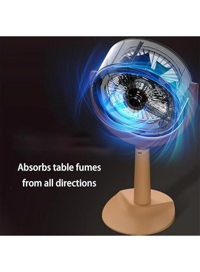 Fan for Smoking Indoors, The High Fan for Smoking, Portable Exhaust Fan for Kitchen, Portable  Air Purifier Fan,Low Noise Mini Cooker Hood for Kitchen, Home (Plug-in type) - Image 3