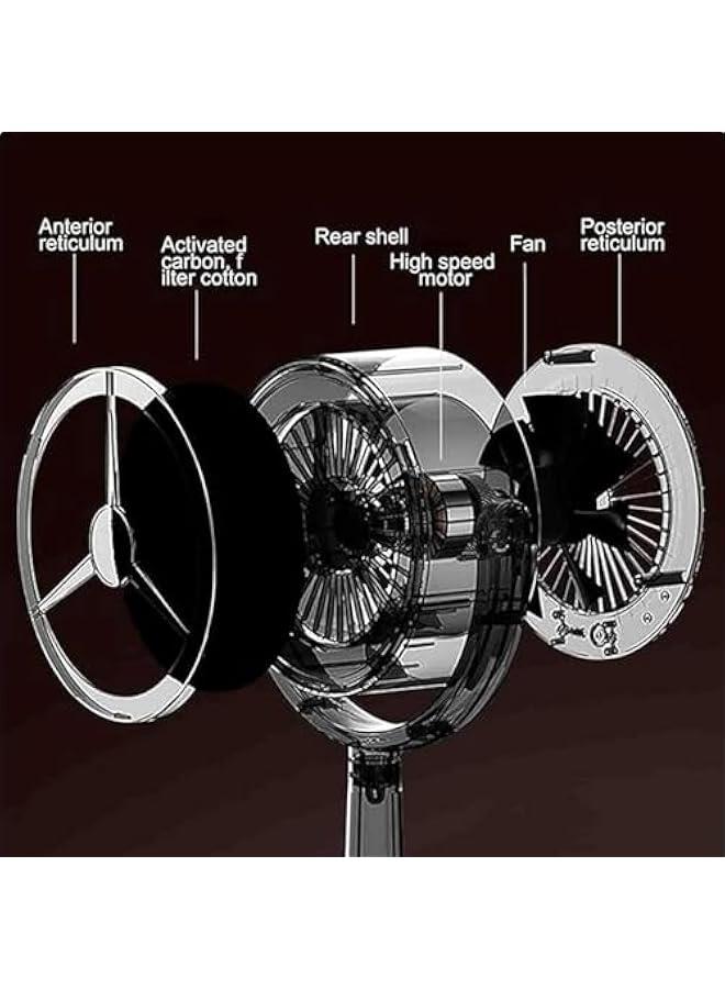 Fan for Smoking Indoors, The High Fan for Smoking, Portable Exhaust Fan for Kitchen, Portable  Air Purifier Fan,Low Noise Mini Cooker Hood for Kitchen, Home (Plug-in type) - Image 4