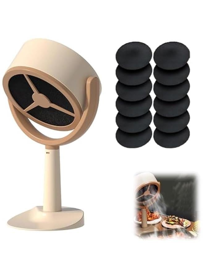 Fan for Smoking Indoors, The High Fan for Smoking, Portable Exhaust Fan for Kitchen, Portable  Air Purifier Fan,Low Noise Mini Cooker Hood for Kitchen, Home (Plug-in type) - Image 1