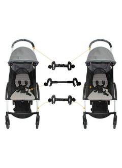 RoyalPolar Universal Baby Cart Twin Stroller Connector Baby Stroller Hooks Pushchair Connectors Turns Two Single Strollers Into A Double Stroller Baby Stroller Connector Adapter