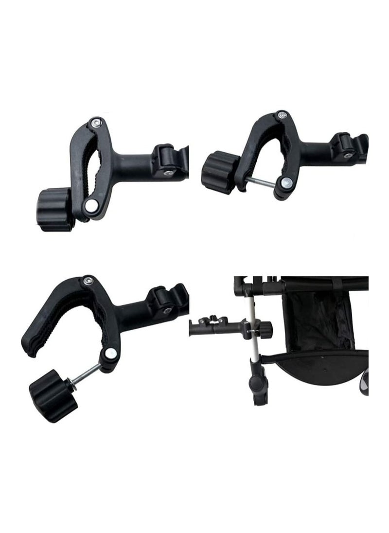 Royal Polar - RoyalPolar Universal Baby Cart Twin Stroller Connector Baby Stroller Hooks Pushchair Connectors Turns Two Single Strollers Into A Double Stroller Baby Stroller Connector Adapter - Image 1