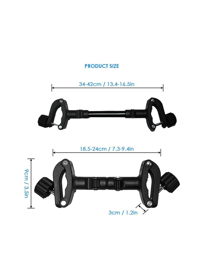 Royal Polar - RoyalPolar Universal Baby Cart Twin Stroller Connector Baby Stroller Hooks Pushchair Connectors Turns Two Single Strollers Into A Double Stroller Baby Stroller Connector Adapter - Image 1