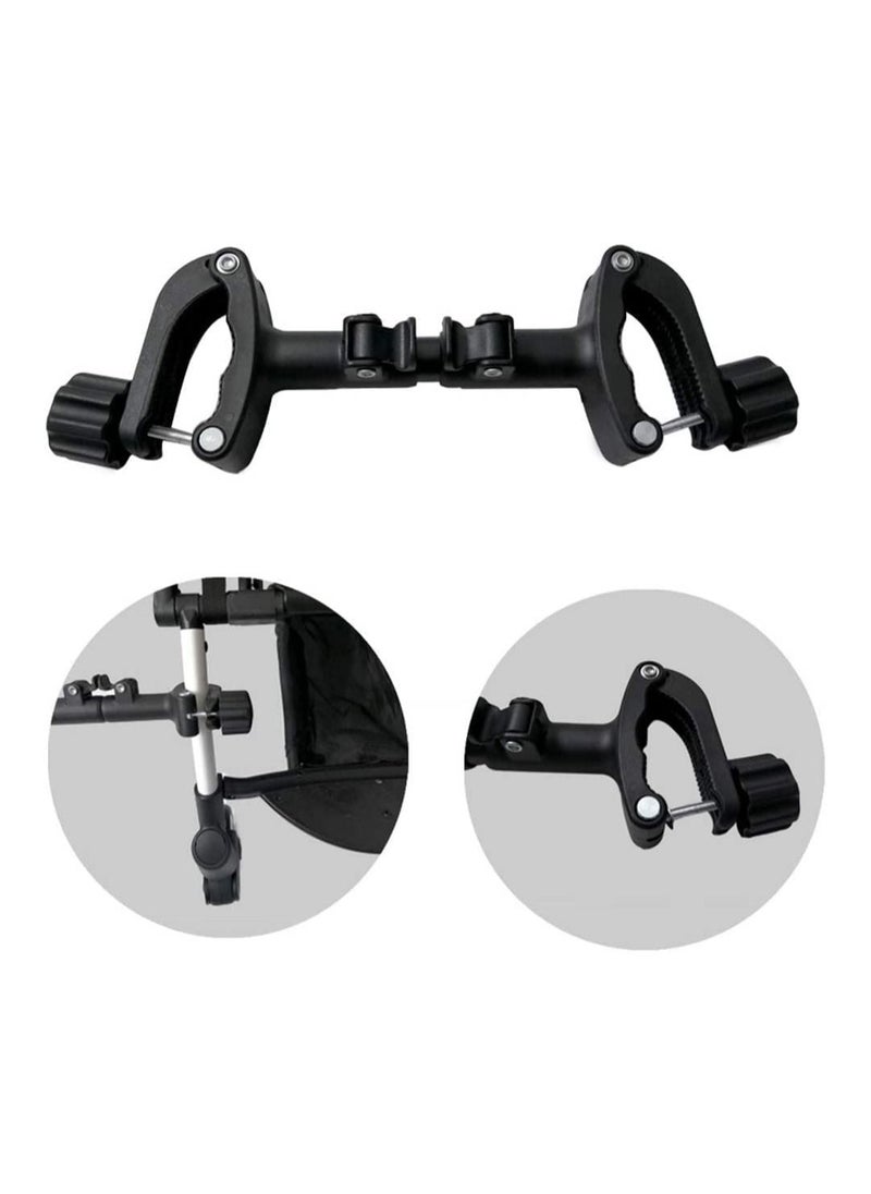 Royal Polar - RoyalPolar Universal Baby Cart Twin Stroller Connector Baby Stroller Hooks Pushchair Connectors Turns Two Single Strollers Into A Double Stroller Baby Stroller Connector Adapter - Image 1
