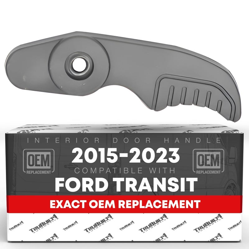 T1A Interior Rear Driver Door Handle Tailgate Back Door Replacement Compatible with 20152023 Ford Transit Textured Black Plastic OEM CK4Z9946318A BK2Z6126680A - Image 2