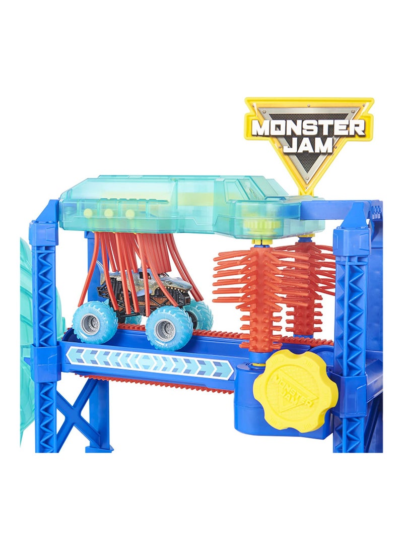 Monster Jam Megalodon Monster Car Wash Playset - Image 1