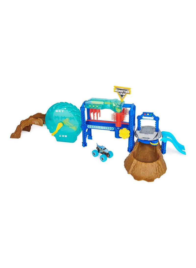 Monster Jam - Monster Jam Megalodon Monster Car Wash Playset - Image 1