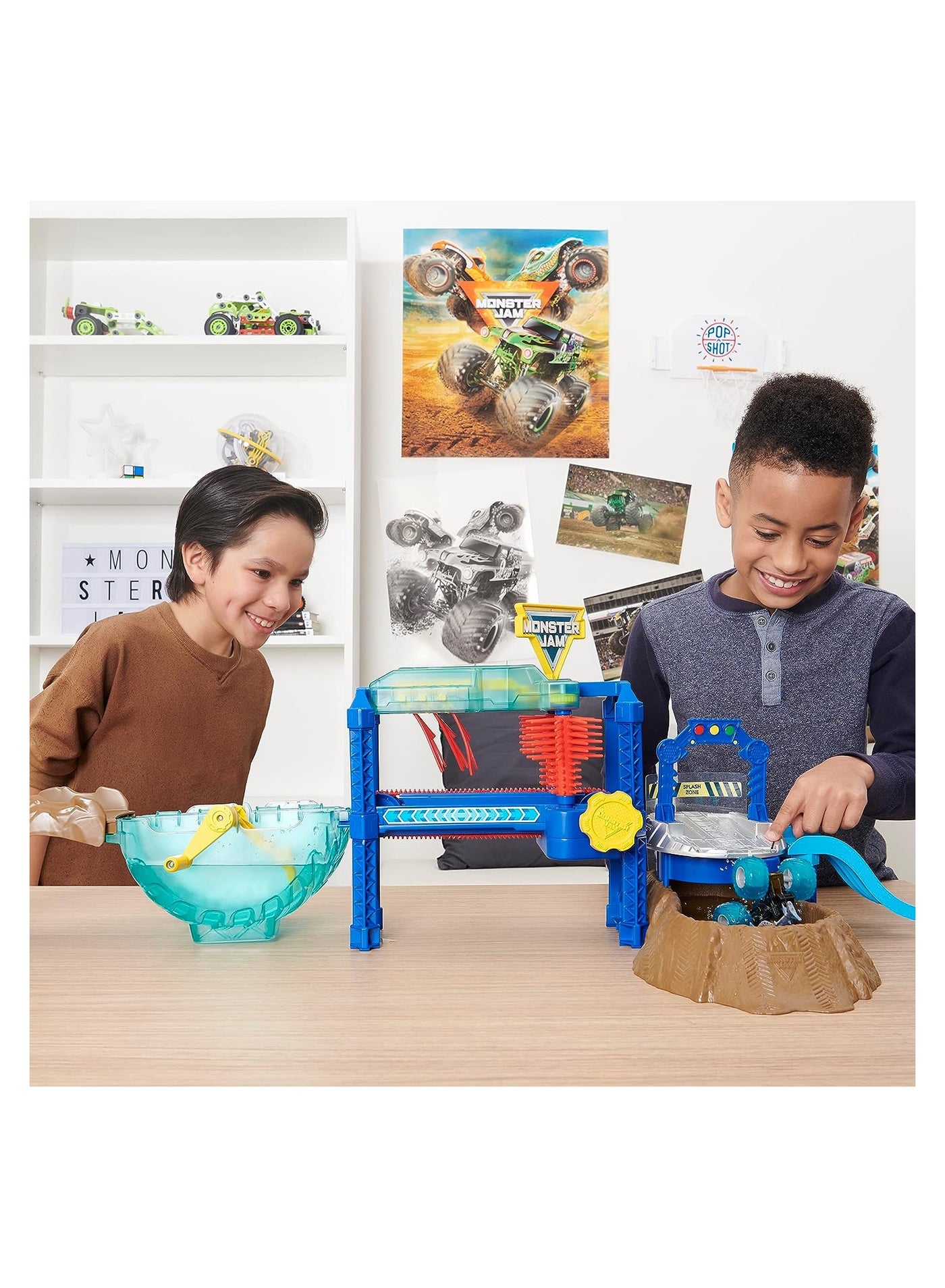 Monster Jam Monster Jam Megalodon Monster Car Wash Playset | Best