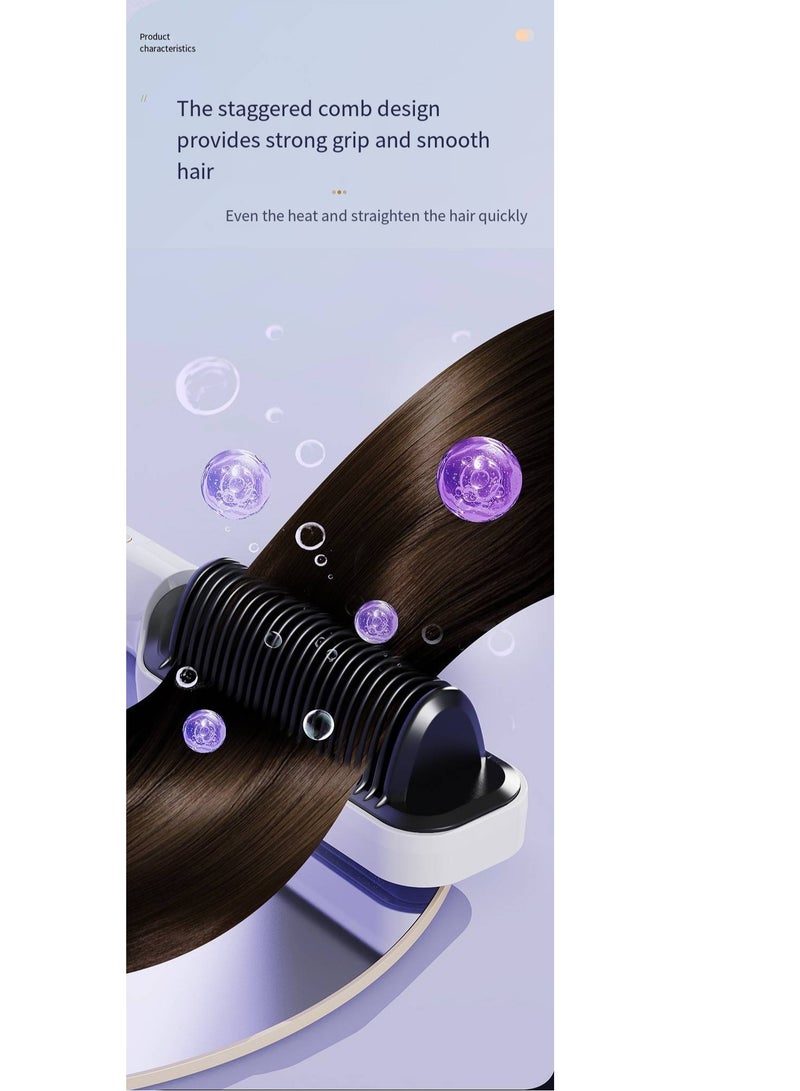 general Mini Ionic Straightening Comb – Travel-Friendly Straightener & Curler for Men/Women, Dual-Use Hair Styling Tool - Image 3