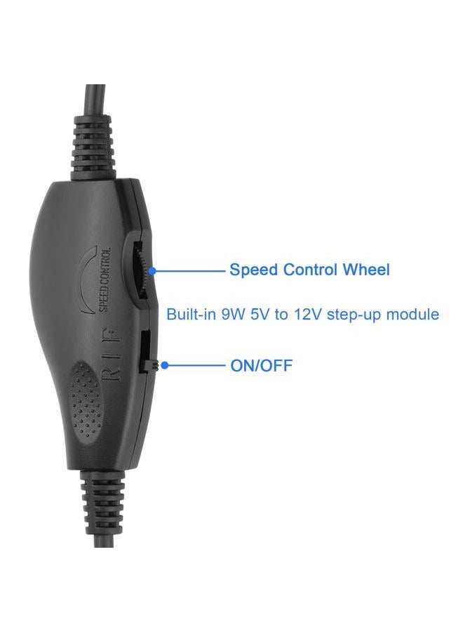 OwlTree 2 Pack USB 5V to 12V 4 Pin Fan Speed Adapter Controller Supported PC Cooling Fan, Max 12V 8W Output (11.8inch) - Image 2