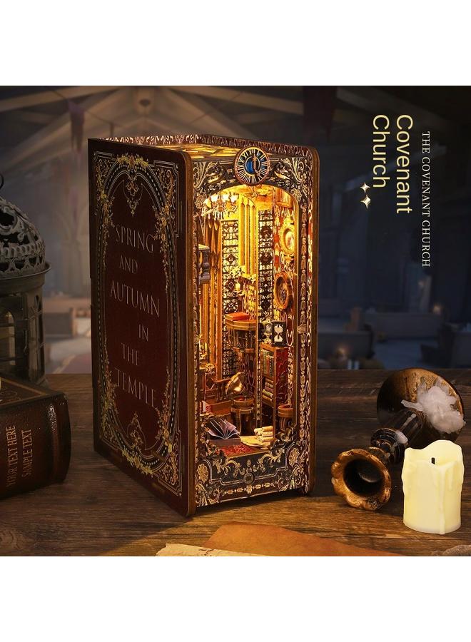 Bluejw DIY Cabin Collection Pavilion 3D Three-dimensional Assembled Model Creative Handmade Book House Micromodel Birthday Gift - Image 1