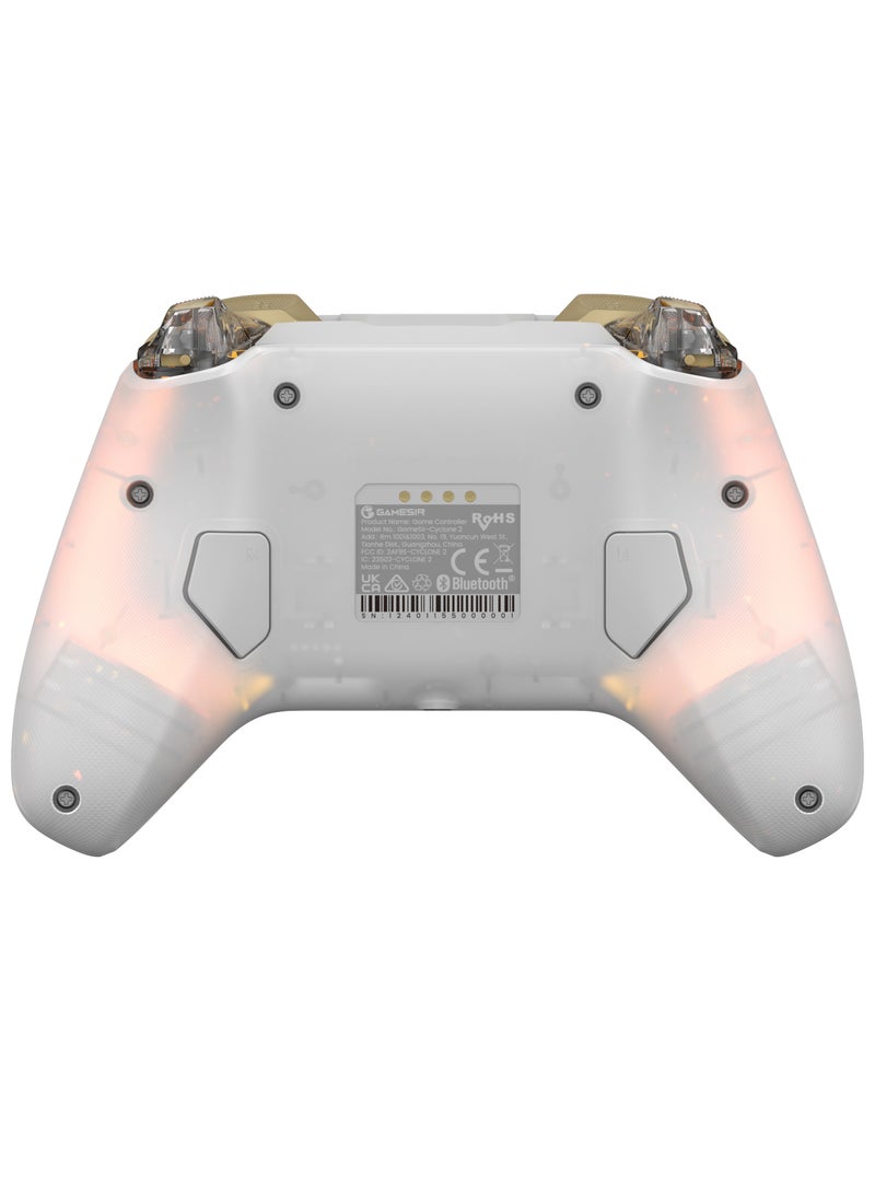 General Classic Gamepad GameSir Cyclone 2 Daybreak Wireless Game Controller for Steam Switch Android iOS PC with RGB Lamp Audio Hall Linear Trigger and Micro Trigger Switch Six-Axis Gyroscope Battery Capacity 860mAh Black  - Image 2