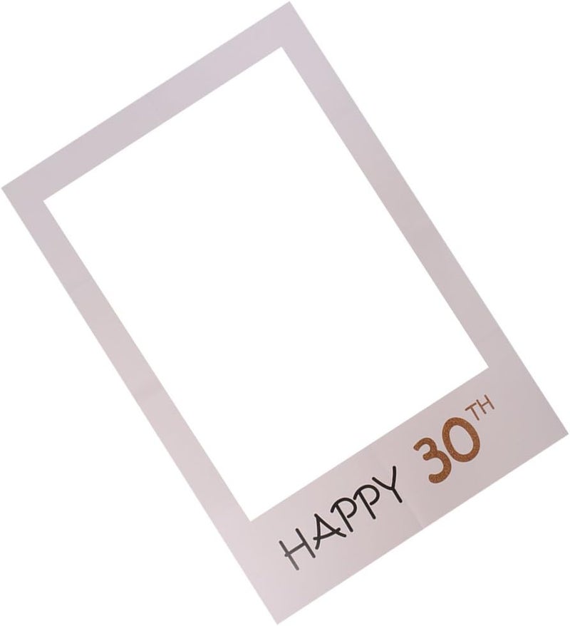 klarako Happy 30th Birthday Anniversary Social Media Photo Booth Prop Accessories - Image 1