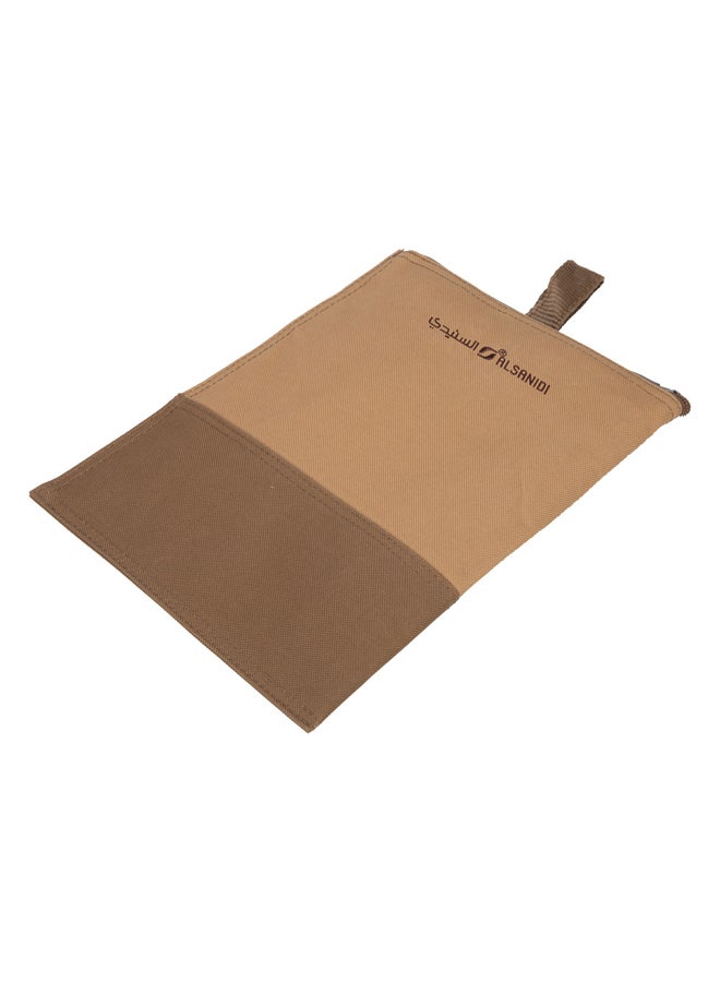 AL SANIDI Tea and sugar storage bag for trips, Kaki, Size 29*22.5*1Cm - Image 3