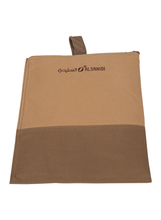 AL SANIDI Tea and sugar storage bag for trips, Kaki, Size 29*22.5*1Cm - Image 2