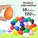 Olutacot 120 Pcs Plastic Egg Shakers Easter Egg Shaker Percussion Musical Maracas Plastic Easter Egg for Kids Toys Learning DIY Painting10 Colors - Image 2