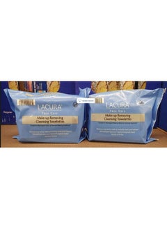 lacura Face Care Makeup Removing Cleansing Towelettes 74 X72In 188 X 183Cm 25Ct (Two Bags)  - Image 1