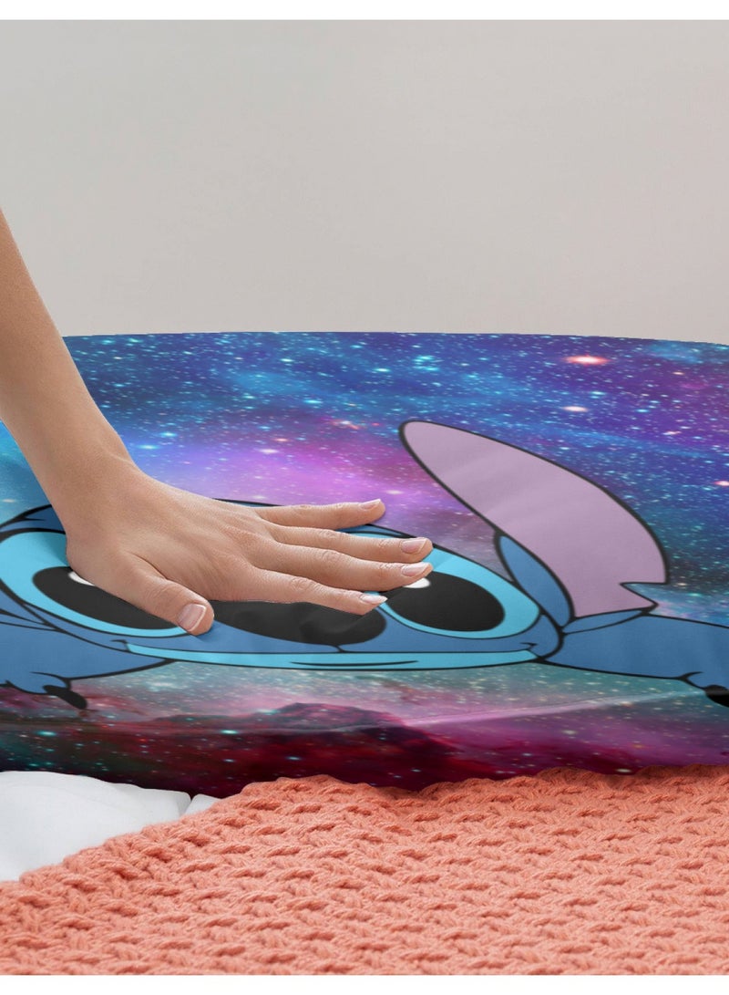 طقم سرير بنمط غرزة الكرتون مكون من ثلاث قطع مع ملاءات بوليستر ناعمة من الألياف الدقيقة بما في ذلك غطاء لحاف وكيسي وسادة (حجم الغطاء 150 سم × 200 سم) - Image 5