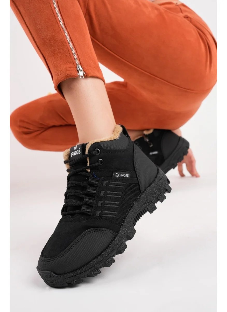 muggo Johanna Guaranteed Lace Up Fur Inside Zippered Unisex Outdoor Winter Boots