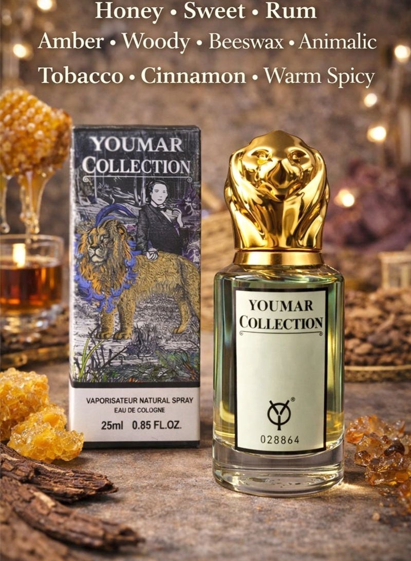 Youmar Collection No. 8864 Premium Men’s Cologne 25ML – Long-Lasting Warm Honey, Amber, Cinnamon & Rum Fragrance | Elegant Men’s Perfume - Image 2