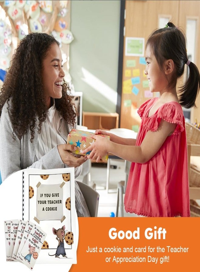 Trasylph If You Give A Teacher A Cookie Gift Card Book, Teacher Appreciation Book Gifts, Every Page Turned is A Thank You to The Teachers for Their Hard Work, Thoughtful Gift for Teacher - Image 3
