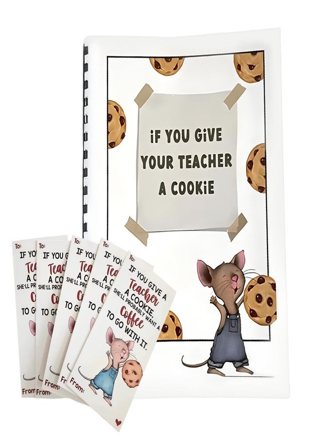 Trasylph If You Give A Teacher A Cookie Gift Card Book, Teacher Appreciation Book Gifts, Every Page Turned is A Thank You to The Teachers for Their Hard Work, Thoughtful Gift for Teacher - Image 1