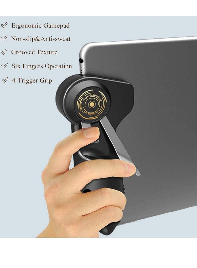 Mobile Game Controller for iPad/Tablets Joystick Handle Aim on L1R1 Shooter Gamepad Trigger (Black) - Image 5