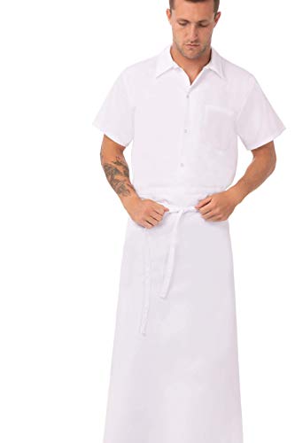 Chef Works Unisex FullLength Chef Apron White One Size - Image 3