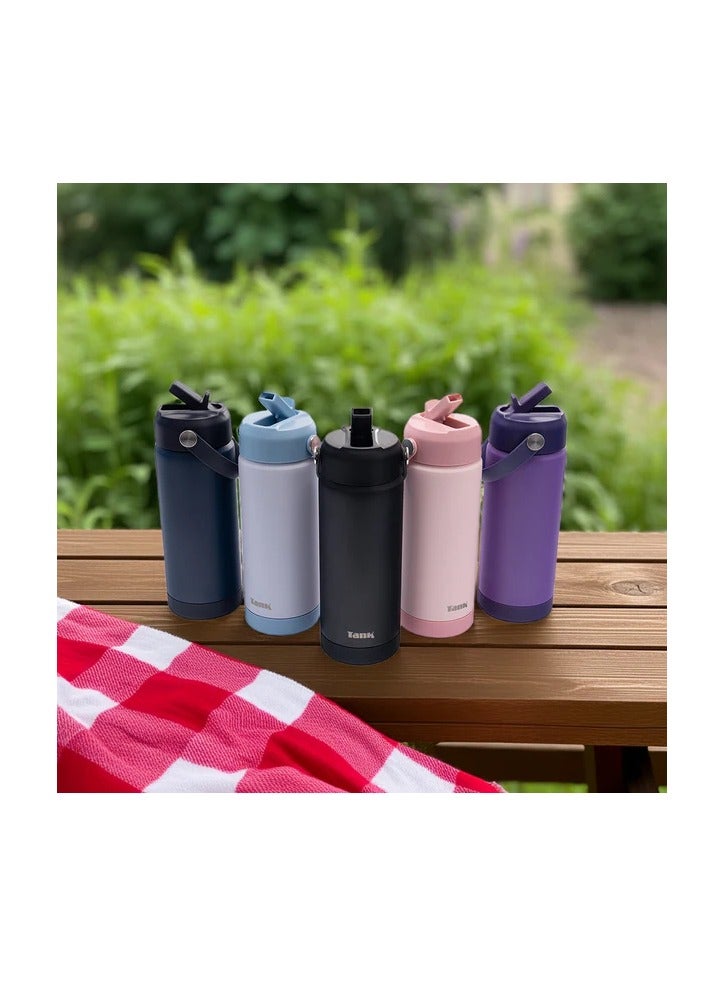 تانك موڤ، ٥٥٠ مل، زجاجة ستانلس ستيل، خالية من مادة BPA، معزولة حراريًا، مانع للتسريب - جريب - Image 3