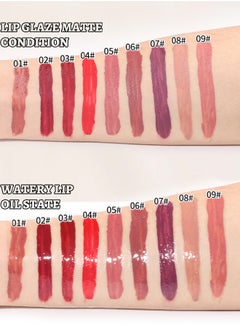 Julystar Double Ended Lip Glaze Lip Oil High Gloss Lip Color,High Shine Lip Glaze,Transparent Lip Oil,Stick Cup Not Fade Waterproof Liquid Lipstick #01  - Image 5