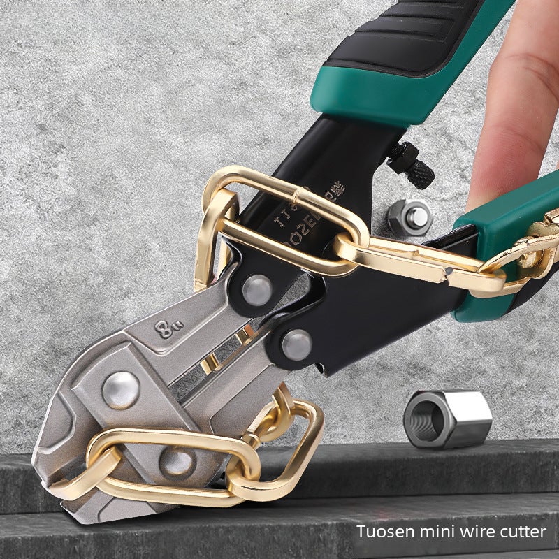 Tuosen Hardware Tools Mini Cable Pliers 8inch Eagle Beak Pliers Cable Steel Bar Scissors Wire Cutting Pliers Steel Bar Pliers(11949,8 inch small steel gun, 12/box 72/piece, 0.3kg, single price) - Image 2