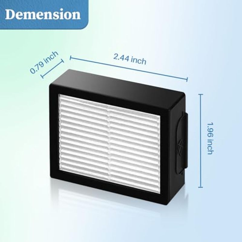 Robot Vacuum Filters: 6 Pack Black High Efficiency Replacement Filters - Compatible With Roomba E I J Series for Home Cleaning - Image 3
