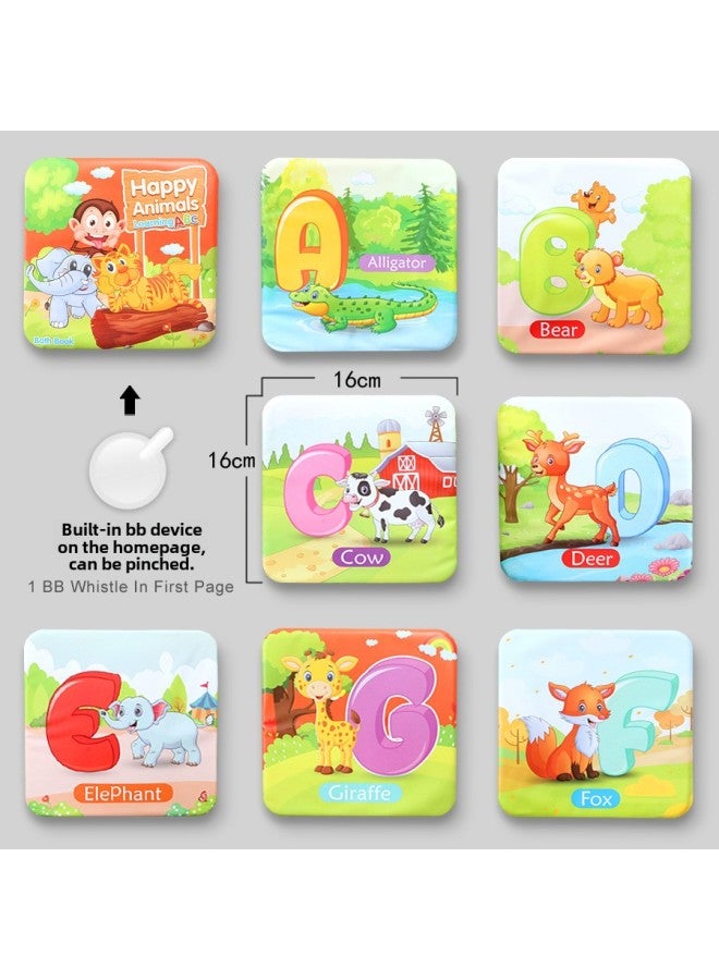 Baby Can't Tear Bath Book Children's Enlightenment Early Education Cognitive Bath Toy Book EVA Baby Cloth Book-Color:Oversized-Animal Letters  - Image 1