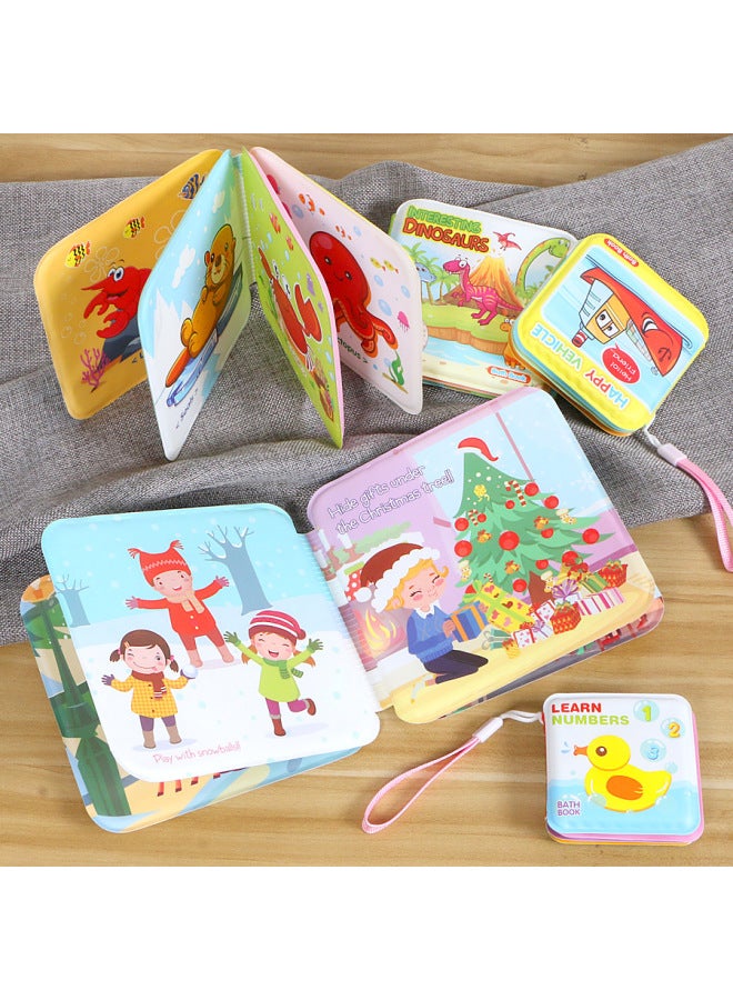 Baby Can't Tear Bath Book Children's Enlightenment Early Education Cognitive Bath Toy Book EVA Baby Cloth Book-Color:Oversized-Animal Letters  - Image 3