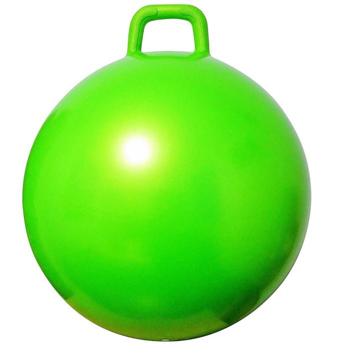 AppleRound Space Hopper Ball with Air Pump: 22in/55cm Diameter for Age 10-13, Kangaroo Bouncer, Hippity Hoppity Hop Ball for Taller Children, Plain Color (Green) - Image 1