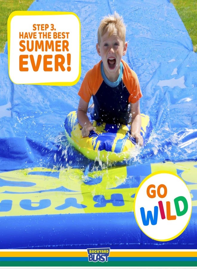 BACKYARD BLAST 14’ x 6’ Splash Zone, Water Slide Splash Pad Accessory - Image 5