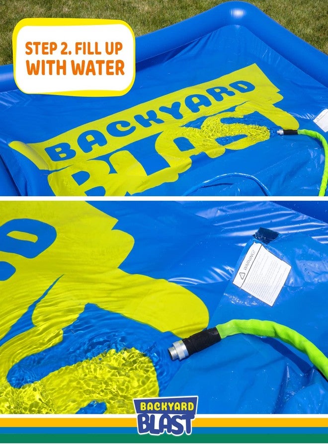 BACKYARD BLAST 14’ x 6’ Splash Zone, Water Slide Splash Pad Accessory - Image 4