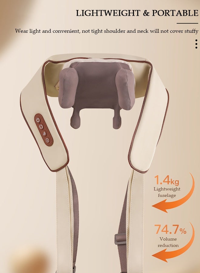 DUNISO جهاز تدليك ذكي عالي التحمل للرقبة والعضلات شبه المنحرفة والكتف والخصر والساق وتدليك بالضغط الساخن للاسترخاء وتدليك الكتف والعنق - Image 2