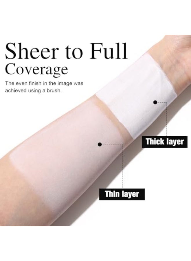 يوكانبي أساس سائل أبيض UCANBE لمكياج هالوين لشخصيات مهرج، غوث، زومبي، مصاص دماء، هيكل عظمي، شبح، تنكر، مكياج مؤثرات خاصة، مقاوم للماء، تغطية كاملة، يدوم طويلاً، لمسة نهائية غير لامعة. - Image 2