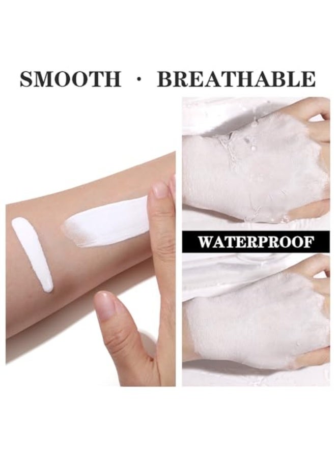 يوكانبي أساس سائل أبيض UCANBE لمكياج هالوين لشخصيات مهرج، غوث، زومبي، مصاص دماء، هيكل عظمي، شبح، تنكر، مكياج مؤثرات خاصة، مقاوم للماء، تغطية كاملة، يدوم طويلاً، لمسة نهائية غير لامعة. - Image 3