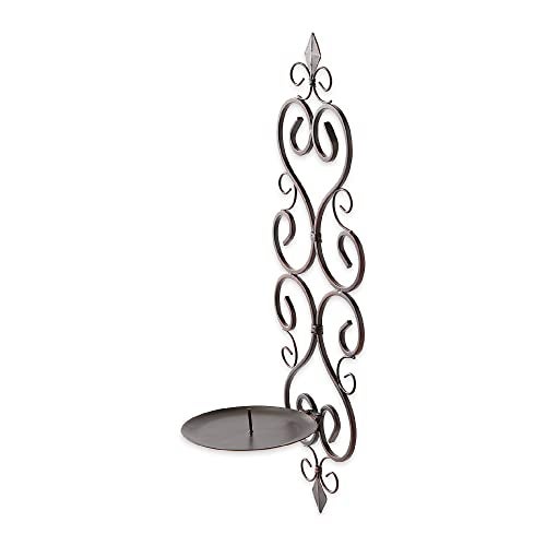 Zingz & Thingz Scrollwork Candle Wall Sconce Duos (Fleur-De-Lis) - Image 3