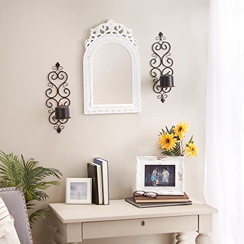 Zingz & Thingz Scrollwork Candle Wall Sconce Duos (Fleur-De-Lis) - Image 5