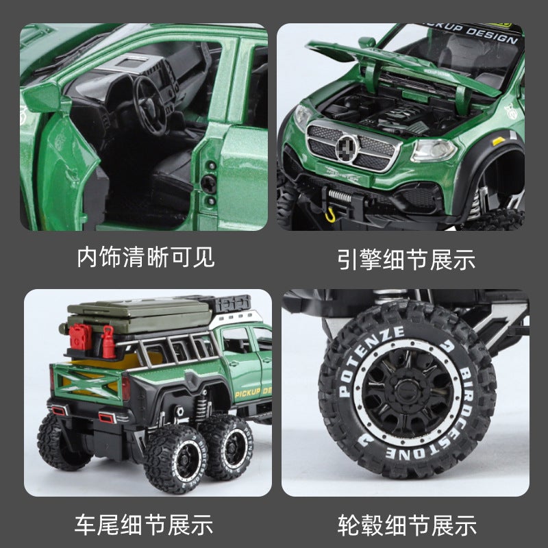 1:28 Scale Big Ben X-Class Camper Alloy Model Off-Road Vehicle Children'S Toy 4S Store Display - Image 4