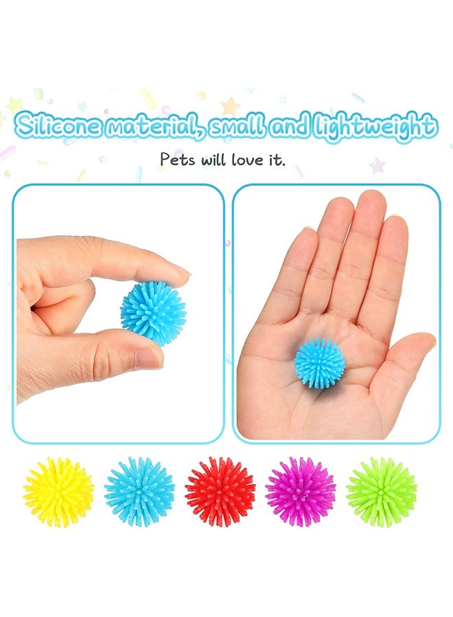 25 Pack Mini Spiky Porcupine Balls Stress Toy Soft Fidget Sensory Toy Multi Color Mini Spiky Hedge Balls for Teens and Adults Birthday Party Favors - Image 3