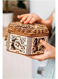 Wood Trick Wood Trick Mystery Flower Für Elise Wooden Music Box Kit - Keepsake & Jewelry Box - 3D Wooden Puzzle for Adults and Kids to Build - DIY  - Image 4