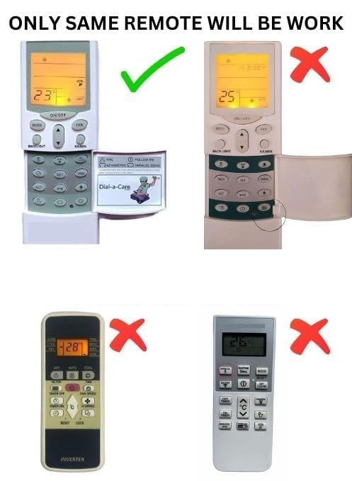 emrse 1 Years Warranty Ac Remote Compatible for Hitachi Ac Remote 1.5 ton, 1 ton, 2 ton (AC-59) Suitable for Hitachi Split and Window Ac (with Backlight) - Image 3