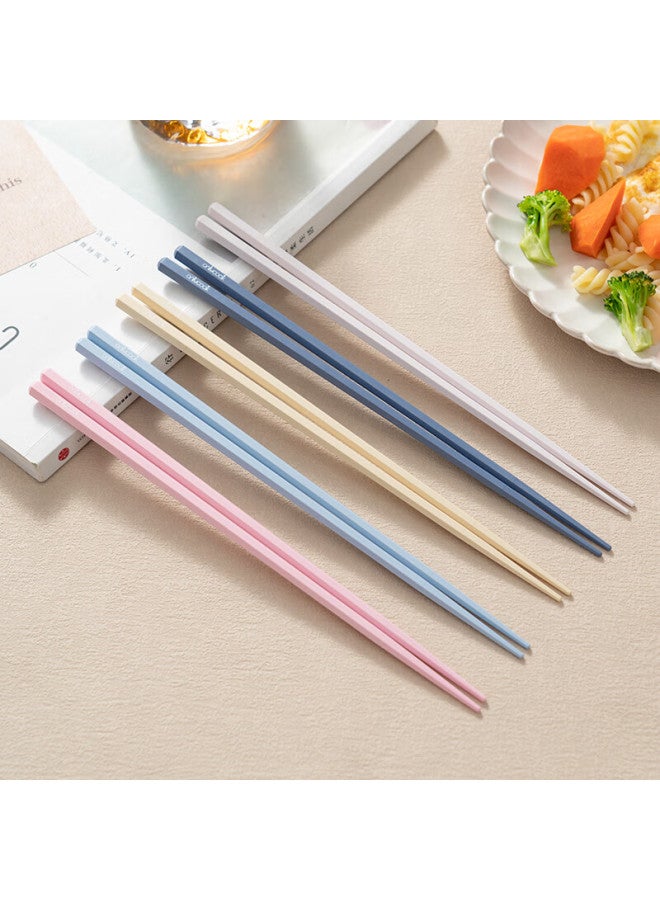 Onlycook Onlycook Chopsticks For Home Use, Alloy Chopsticks, Colorful -style Chopsticks, Antibacterial, Mold-resistant, Non-slip, Color-coded Chopsticks, One Pair Per Person - Image 1