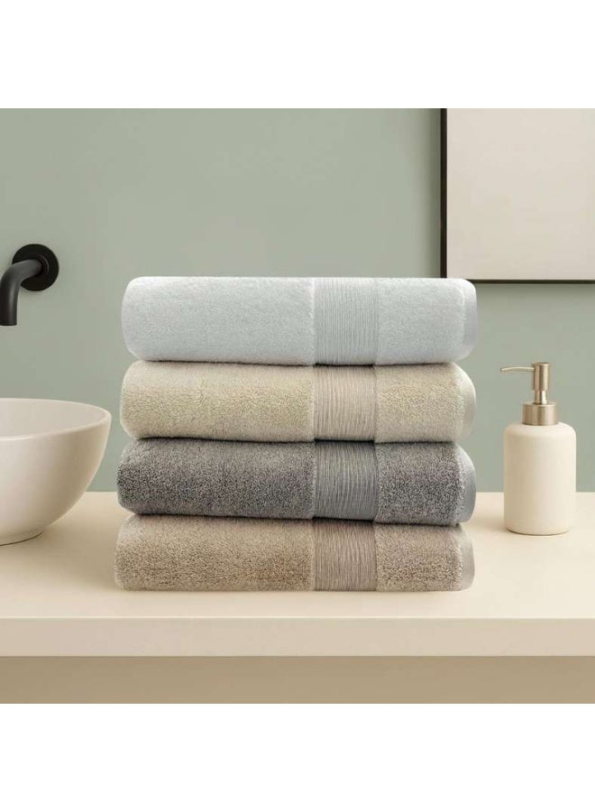 Pan Home Ultra Luxe Turkish Cotton Hand Towel - Sand - Image 2