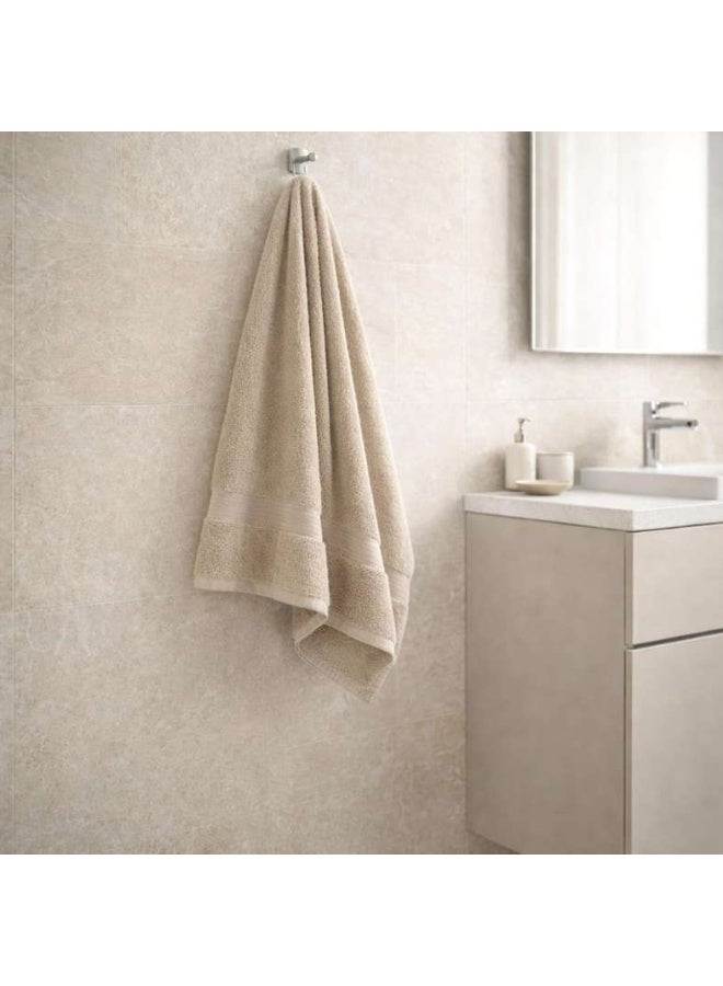 Pan Home Ultra Luxe Turkish Cotton Hand Towel - Sand - Image 1
