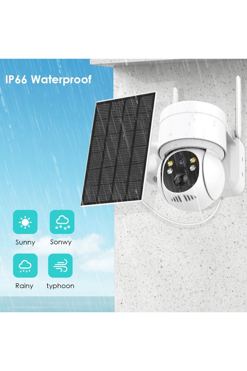 Generic Solar Security Cameras Wireless Outdoor, 3MP 360° View Battery Powered Outdoor Camera, Night Vision with Spotlight, 2-Way Audio, PIR Motion Sensor, 2.4G/5G Dual Band WiFi, no Subscription - Image 3